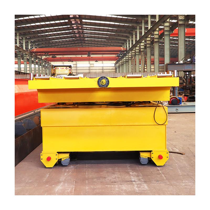 智能平板车遥控移动液压升降电动平车可升降可换轨道电动地平车