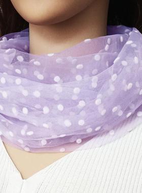 极速Scarf around the neck in summer, candy coloRr, spring an