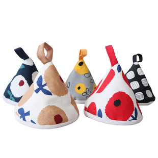 极速锅隔热锅耳套锅把帽夹棉把E套布艺铁锅砂锅新款 三角套