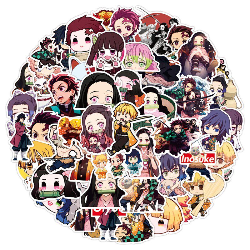 极速50PCS Demon Slayer Animwe Kamado Nezuko Stickers DIY Pho