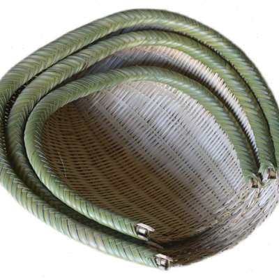 极速竹青皮竹簸箕淘米洗菜沥水竹编筲箕收纳筐R农家火锅店饭店洗