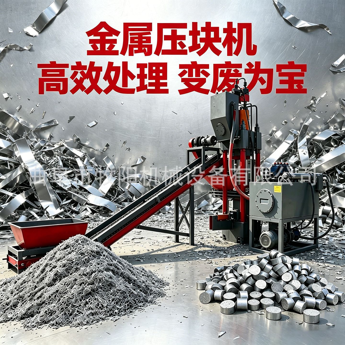 金属碎屑液压压饼机全自动铜屑液压压饼机立式四柱铁屑液压压饼机