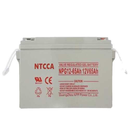NTCCA恩科蓄电池12V65Ah免维护胶体蓄电池NPG65-12直流屏蓄电池