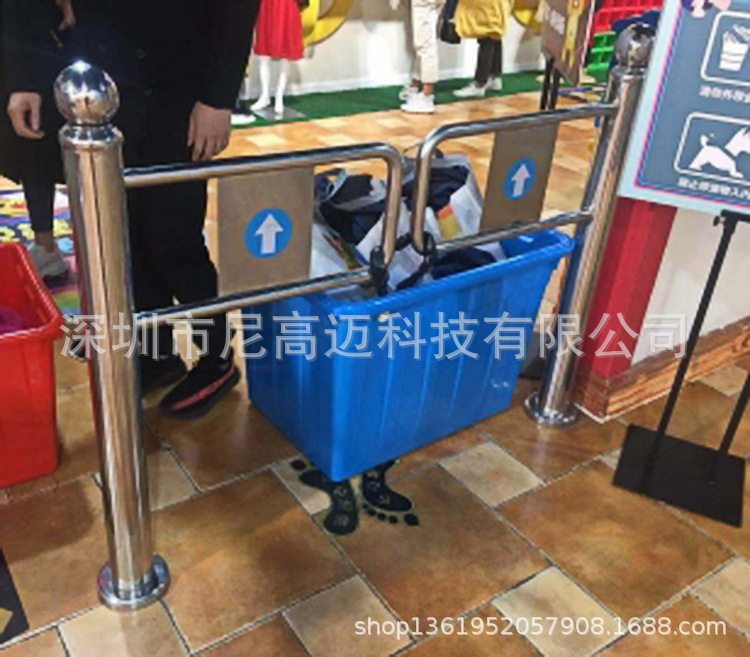 供应手动机械立柱摆闸 红外感应圆柱摆闸 超市立柱摆闸门禁挡闸门