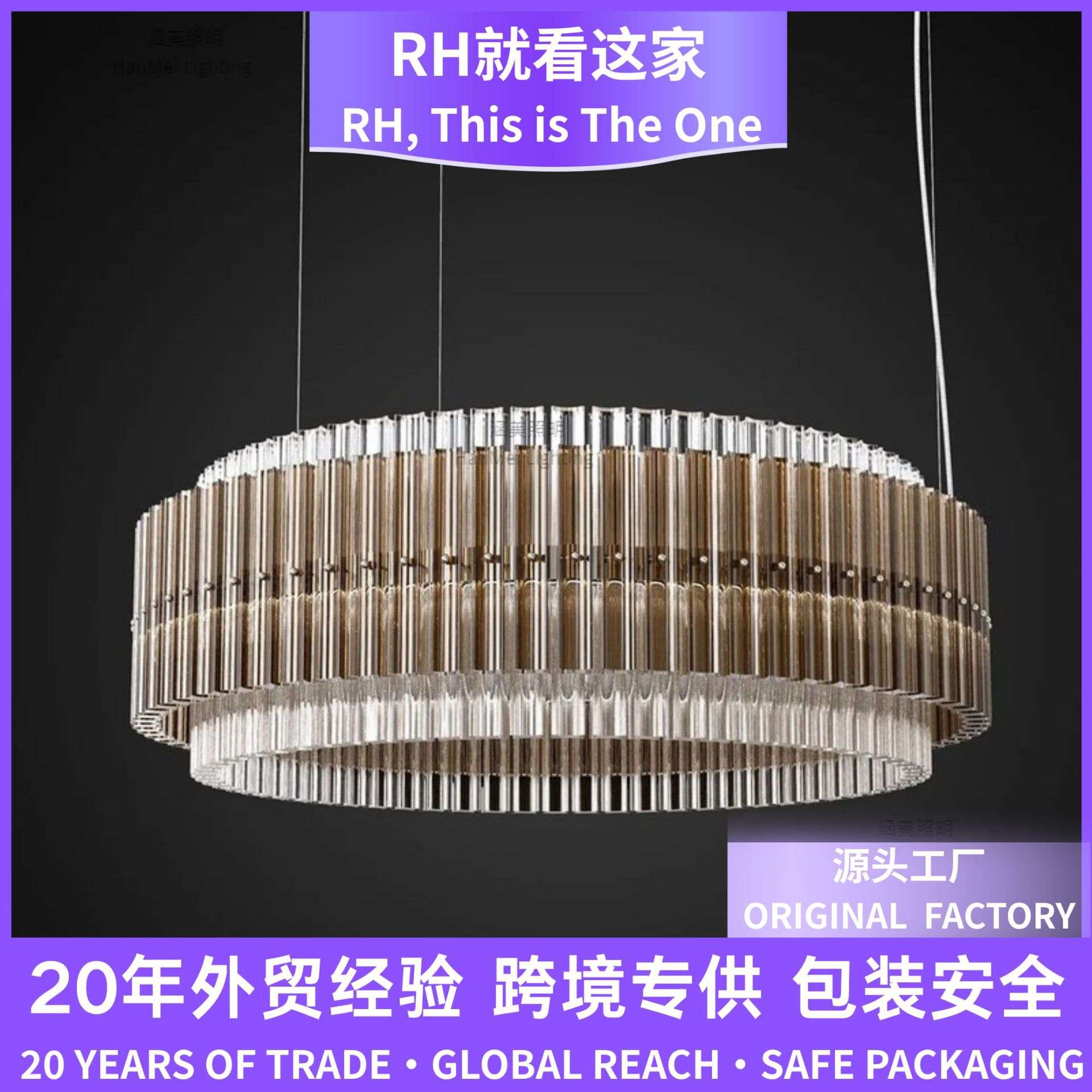 意式轻奢客厅餐厅挑高吊灯高端别墅灯设计师现代装饰大灯