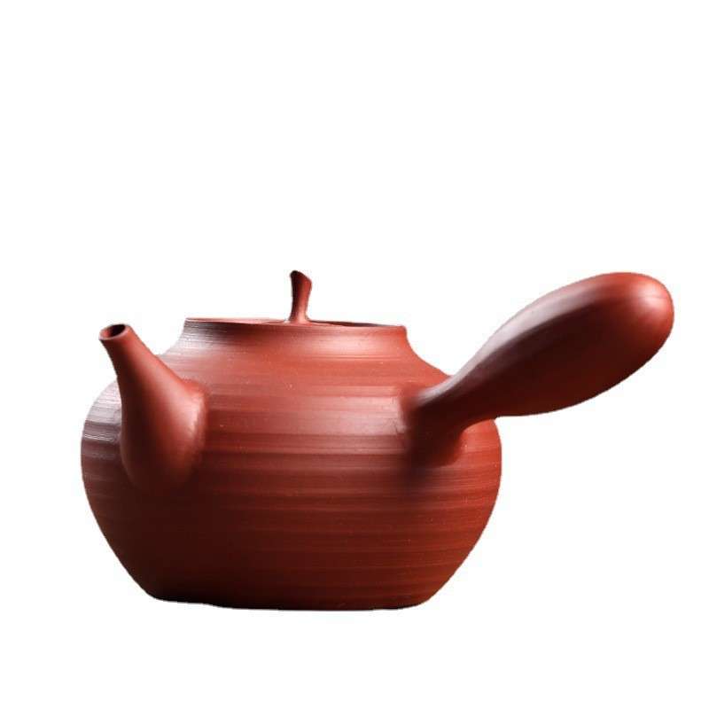 潮州红泥砂铫壶耐热砂铫日式侧把壶煮茶壶烧水壶陶壶电陶炉炭炉