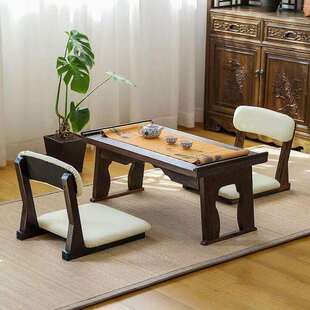 榻榻米椅子家用中式阳台飘窗无腿椅卧室懒人椅方形简约床上背靠椅