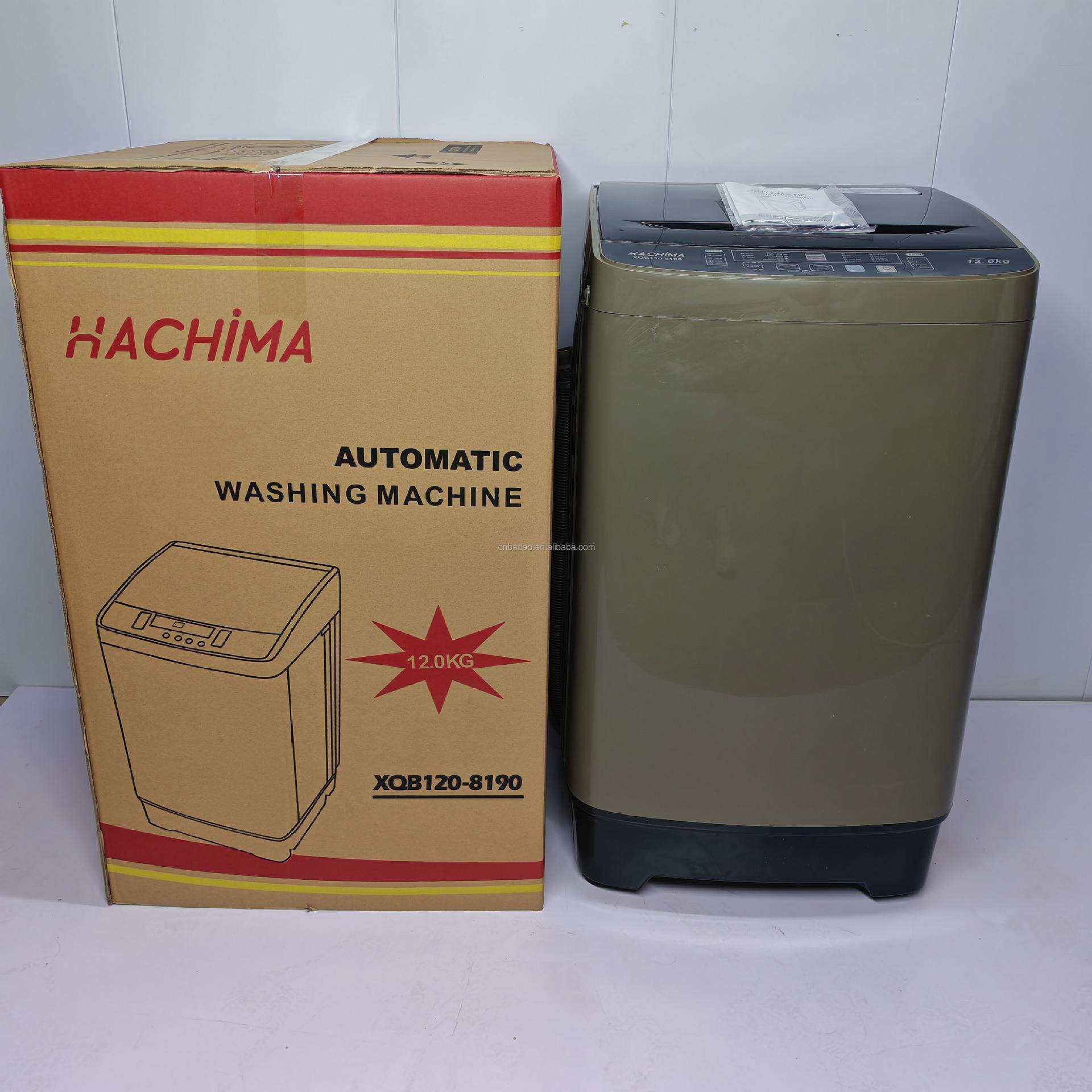 12KGWashingmachine英文面板外贸出口英文全自动洗衣机