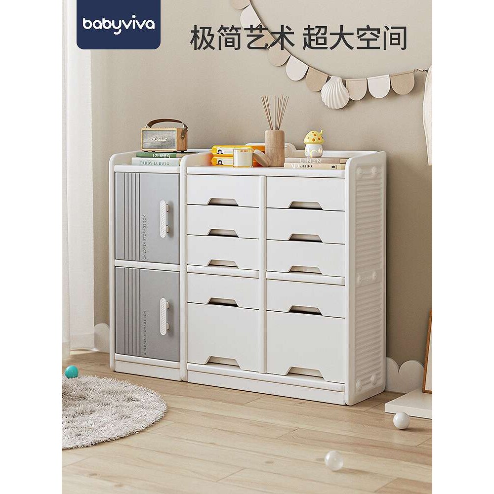 收纳柜多层塑料抽屉式宝宝衣柜家用婴儿玩具盒整理箱儿童储物柜子