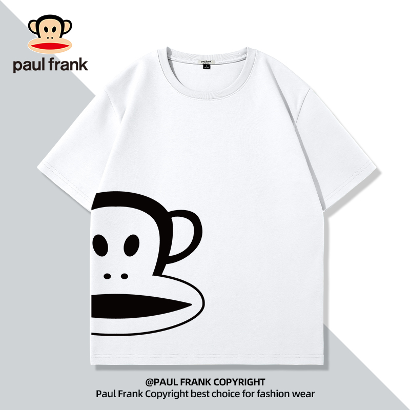 Paulfrank/大嘴猴美式潮牌短袖T恤男2024新款重磅纯棉圆领上衣男 男装 T恤 原图主图