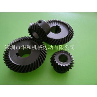 螺旋伞齿弧齿锥齿轮速比1：2减速箱配件90°换向转向器齿轮
