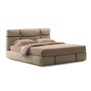 意式 Bond布艺床床现代简约主卧泡芙床设计师1.8米双人床 极简New