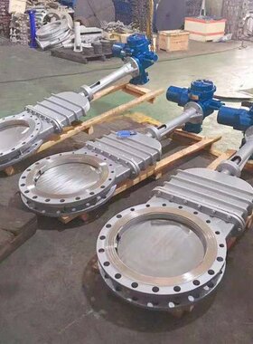 PZ973X-10P双法兰不锈钢电动刀闸阀DN400调节型电动刀闸阀DN350