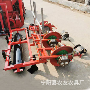 玉米精播机小四轮配套铺膜毛豆播种机临沂单垄双行花生精播机喷药
