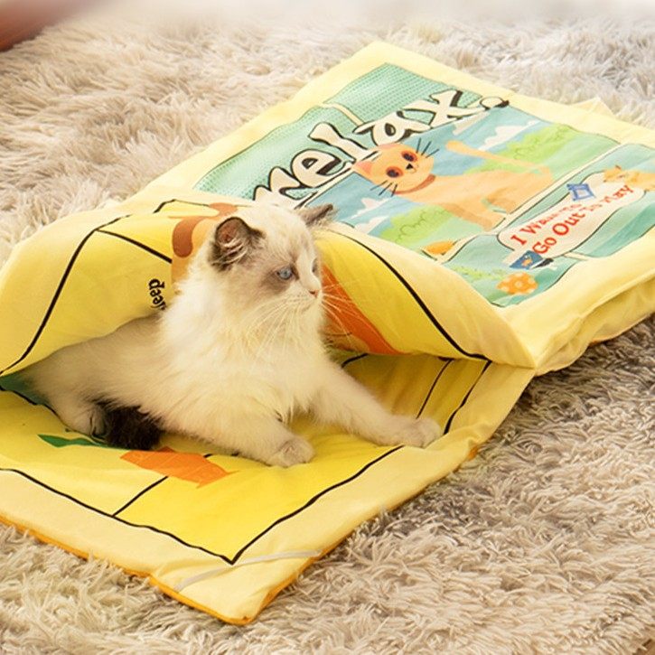 猫咪被子书本猫窝冬季宠物垫子可爱狗小猫咪床猫窝冬天保暖猫睡袋,宠物/宠物食品及用品,狗窝/屋/帐篷/沙发,淘宝优惠券,粉丝福利购,淘宝优惠卷
