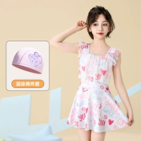 Белая плавательная шапочка, комплект