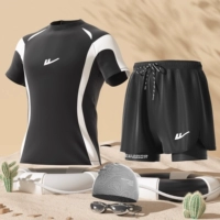 Черный комплект для плавания, 3 предмета