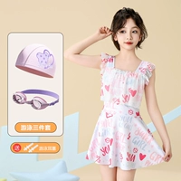 Белый комплект для плавания, 3 предмета