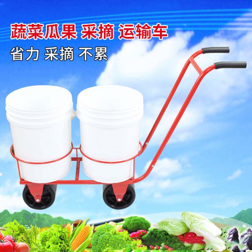 极速大棚蔬菜瓜果移动采摘车黄瓜番茄F运输手推拉懒汉人车采摘工