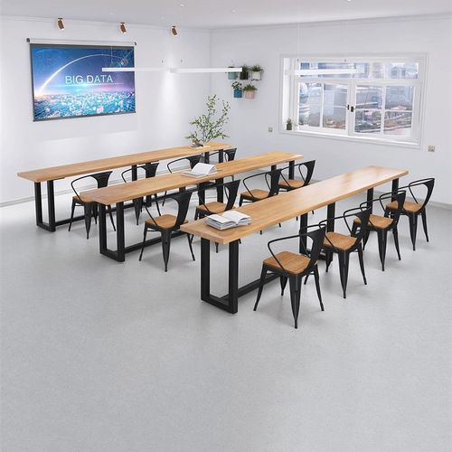 极速桌椅长条酒吧窗边组合店吧1y212实木靠墙奶茶商用桌铁艺桌子