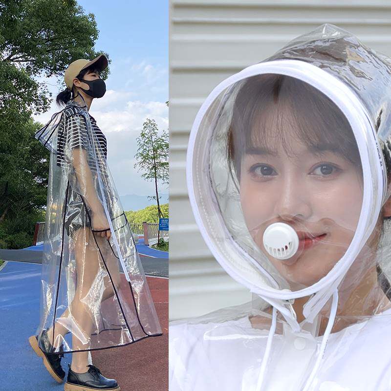 新品雨衣全身防暴雨透明女式男款成人电动车2022新V款可携式自行