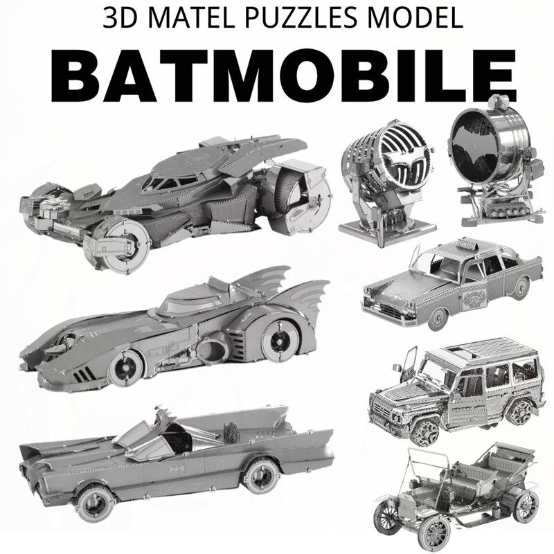 极速Insectf Metal Puzzle 3D Batmobile DIY Handmade Batman Se