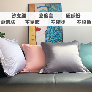 极速沙发抱枕套不含芯靠垫套沙发靠背套60x60cm客厅W靠枕套床头纯