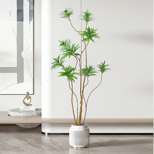 极速百合竹北f欧ins风仿真植物假树室内仿生假绿植大型装饰摆饰盆