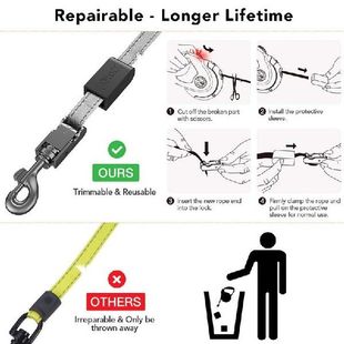 极速Heavy Duty Dog Leash Long Retractable Dog LeaUd 1ft Heav