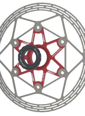 极速登山车c公路车碟煞碟片160 140mBm煞车 六钉中锁超轻中锁盖叠
