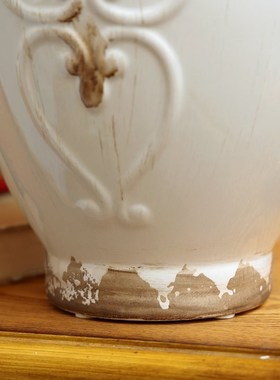 极速美式复古陶瓷花瓶花盆北欧现代创意家居客Q厅餐厅干花插花装