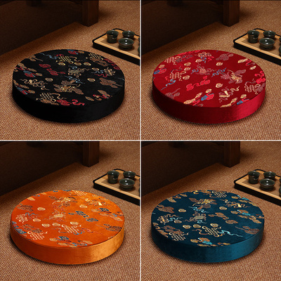 速发坐中团蒲式坐垫打新禅修拜佛垫家用磕头跪拜垫子烧香绒布刺绣