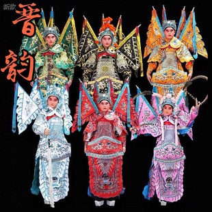 速发戏曲舞装 京剧服台演出将军马将武生大靠高跷武超戏服普勾男大