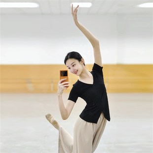 速发舞蹈服春夏古典舞练功服织体训练服装 瑜伽针形上衣艺考