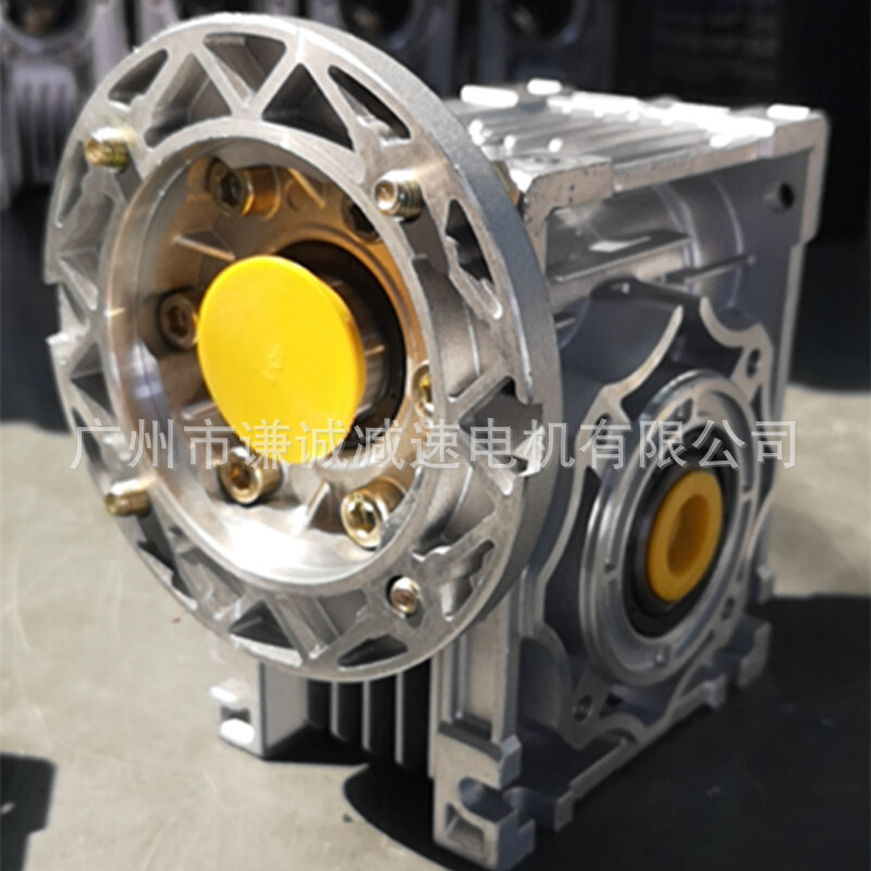 RV90减速机带2.2KW/3KW电机NMRV090/RV90-20蜗轮蜗杆铝合金方箱