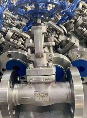 J41W-16P锻造不锈钢法兰截止阀锻不锈钢F304手动开关直通式