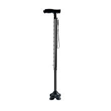 【 贝倍福旗舰店】老人拐杖四脚防滑拐棍多功能照明助步器