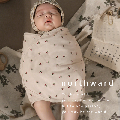 Northward婴儿睡袋防惊跳襁褓纯棉a类包被新生儿抱被宝宝专用包巾