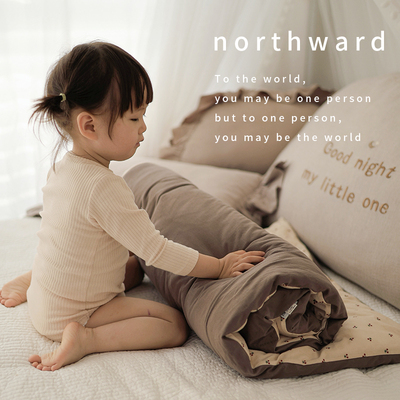 Northward婴儿床垫a类幼儿园宝宝午睡专用纯棉褥垫套儿童垫被四季