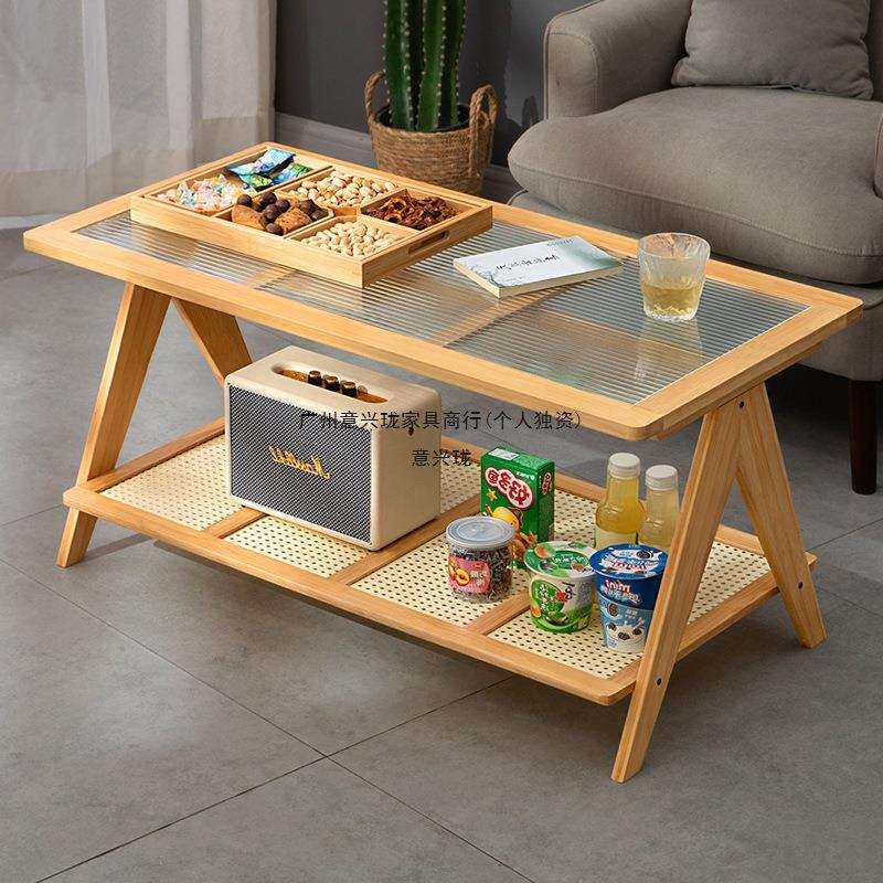 茶桌茶台家用轻奢客厅泡茶茶几小户型现代简约实木阳台办公室网红