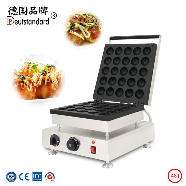 25孔炸弹烧 双面加热烤饼机球形华夫饼商用电热烘培小吃设备NP481