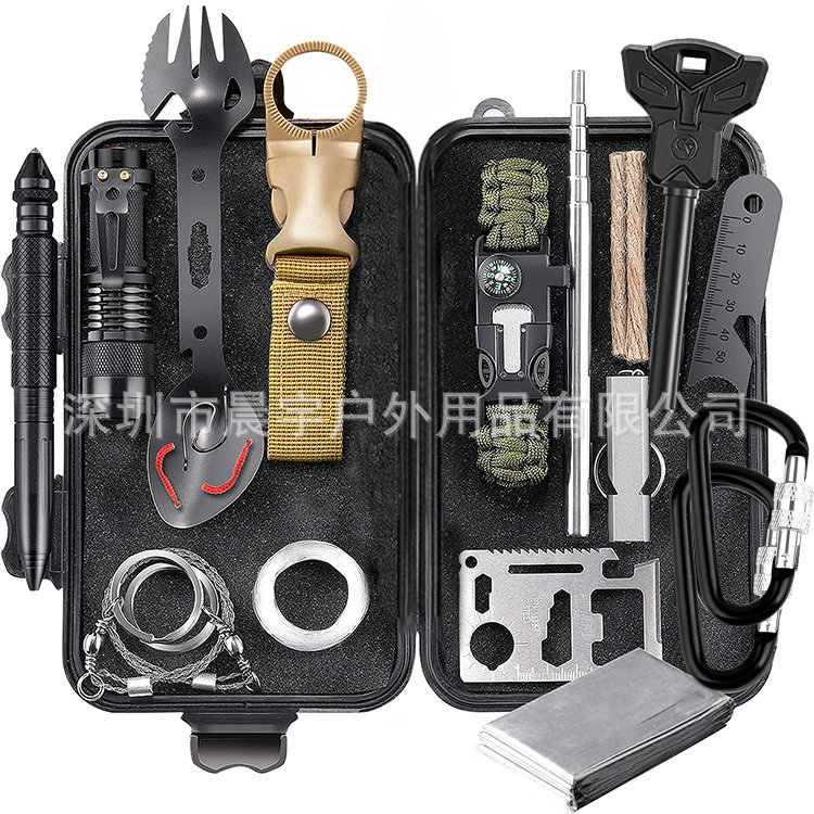野外多功能生存装备户外探险套装防灾末日工具盒口哨打火石求生,鲜花速递/花卉仿真/绿植园艺,其它园艺用品,淘宝优惠券,粉丝福利购,淘宝优惠卷