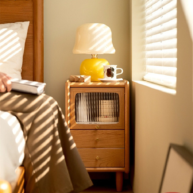 日式窄床头柜小型小尺寸樱桃木家具现代简约实木北欧床头收纳柜,鲜花速递/花卉仿真/绿植园艺,其它园艺用品,淘宝优惠券,粉丝福利购,淘宝优惠卷