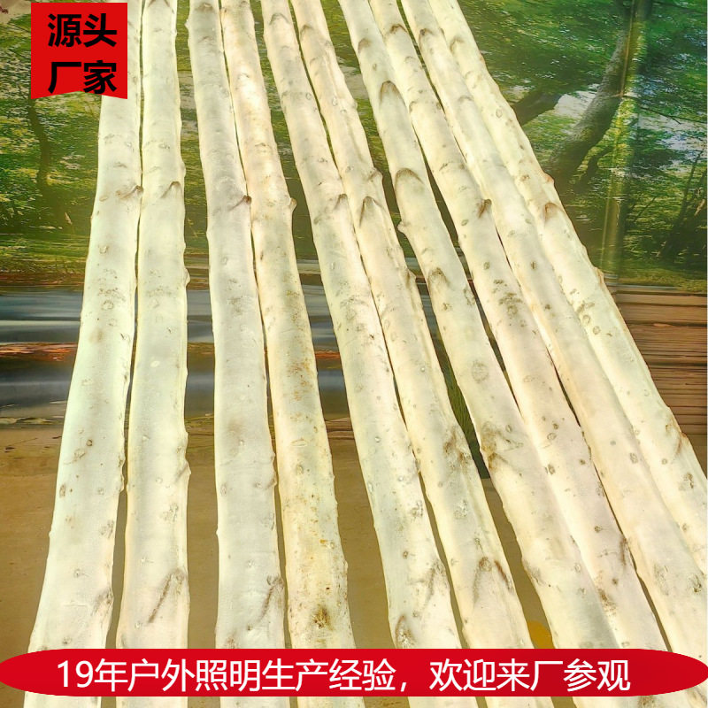 网红仿真树发光白桦树景观灯庭院花园咖啡屋造景布置树脂户外防水