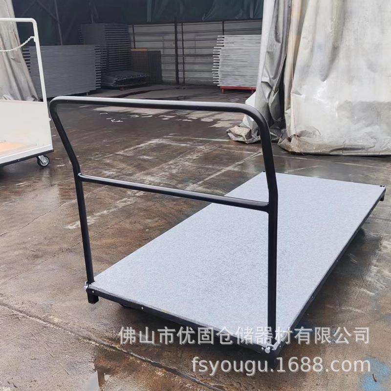 优固不锈钢折叠铁拖车搬运车手推车拉货平板车重型工具车