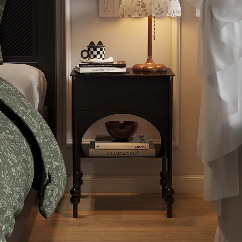 中古风床头柜法式复古小型黑色床边置物架卧室家用窄款床头小边几,鲜花速递/花卉仿真/绿植园艺,其它园艺用品,淘宝优惠券,粉丝福利购,淘宝优惠卷