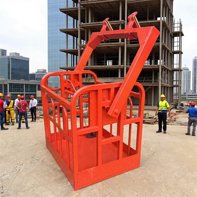 厂家现货供应外墙高空作业安全吊篮自平衡双人站吊框吊车吊篮