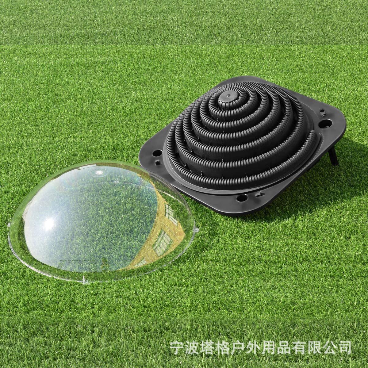 厂家批发黑色充气泳池加热器加热速度快效率好可持续发展环保
