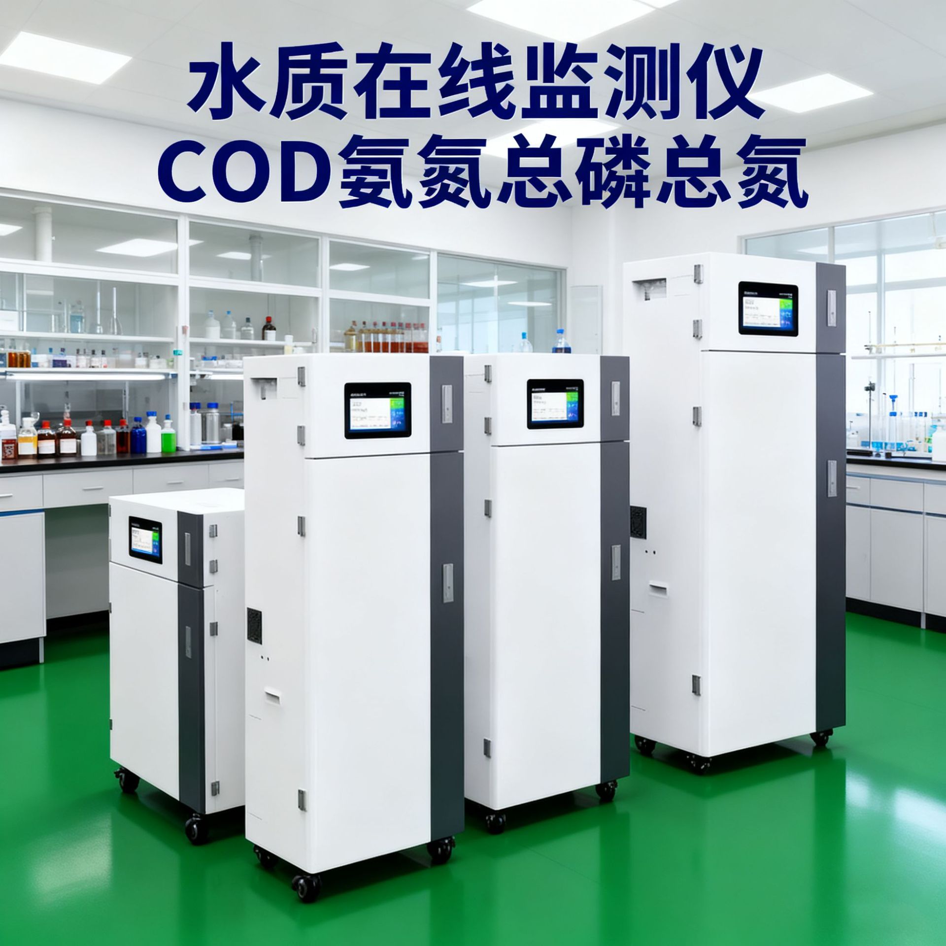 进/出水氨氮检测COD氨氮总磷总氮重金属浊度泳池水质实时监测