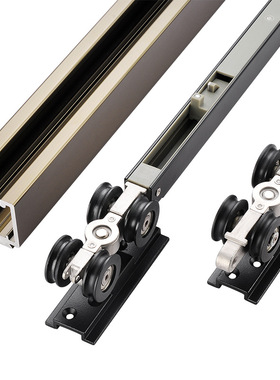 重型推拉门吊轮双向缓冲滑轮轨道吊轮滑轨厨房木门缓冲吊轮130KG